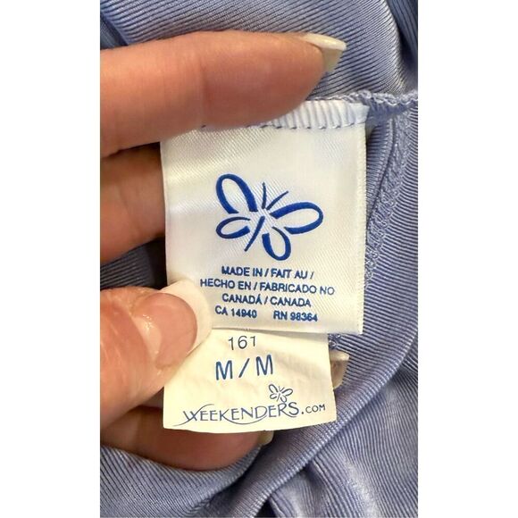 Weekenders Skirt/Top Set V-Neck Top Pull On Skirt Knit Stretch Sz. S/M Packable - Picture 13 of 13